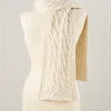 Irish Supersoft Wool Cable-Knit Scarf for Men and Women