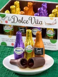 Italian Liqueur Chocolate Bottle Assortment Crate
