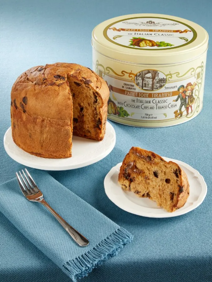 Italian Tiramisu Cream Panettone Tin