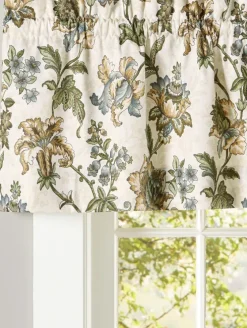 Jacobean Garden Rod Pocket Tailored Valance