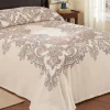 Jacobean Paisley Cotton Tapestry Bedspread