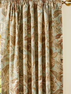 Jacobean Paisley Lined Rod Pocket Curtains by Country Curtains®