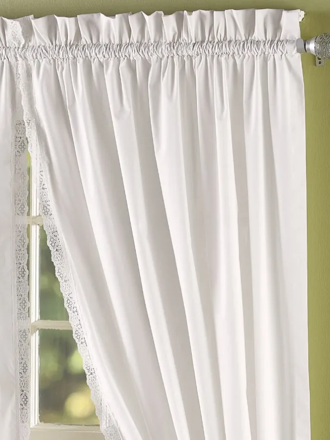 Jane's Lace Rod Pocket Curtains