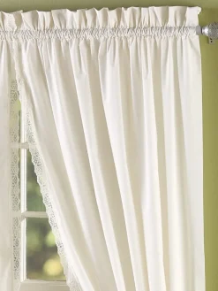 Jane's Lace Rod Pocket Curtains