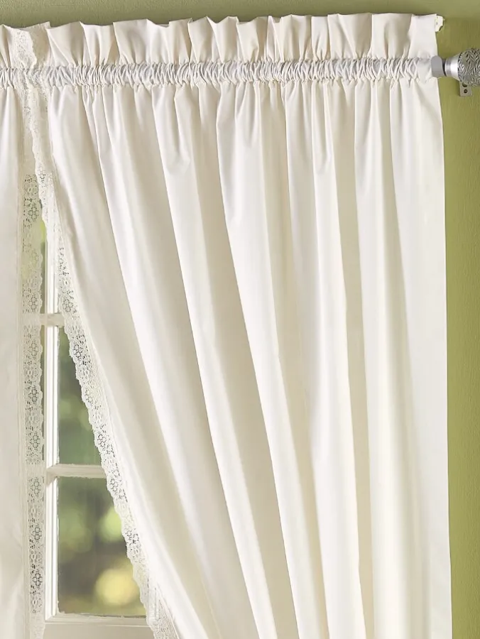 Jane's Lace Rod Pocket Curtains