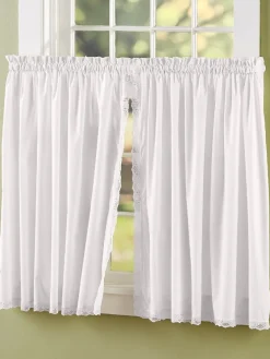 Jane's Lace Rod Pocket Tiers