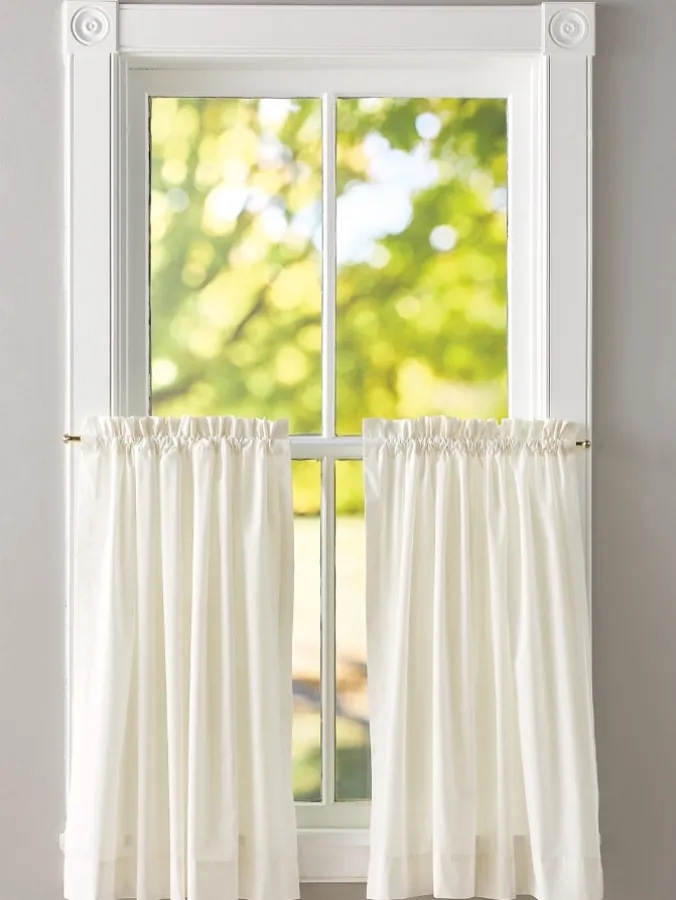Jane's Plain and Simple Rod Pocket Tiers by Country Curtains®