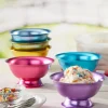 Jewel-Tone Aluminum Ice Cream Bowl, Set of 6
