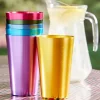Jewel-Tone Aluminum Tumbler, Set of 6