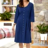Jewel-Tone Knit Floral Dress
