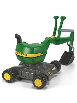 John Deere Sit-On Digger and Excavator for Kids