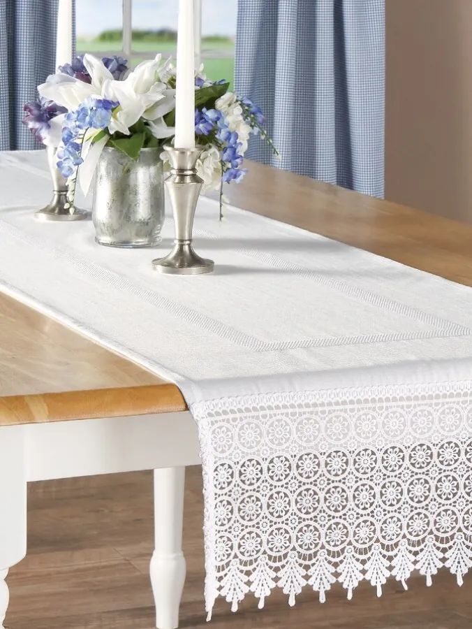 Keepsake Lace Table Runner, In 2 Sizes
