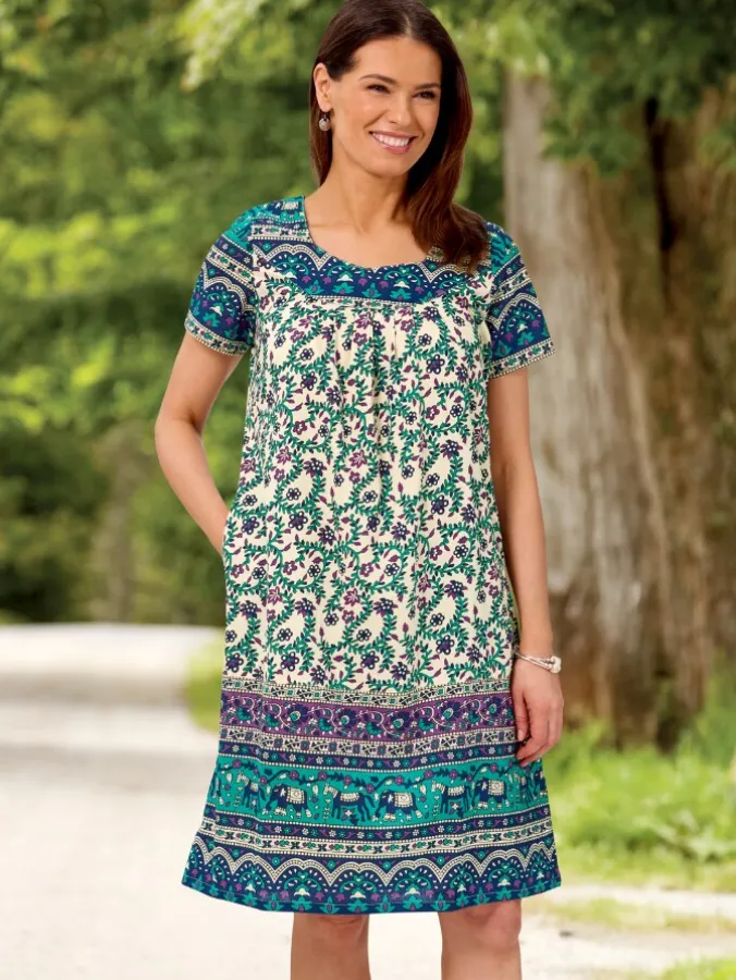 Knee-Length Cotton Muumuu
