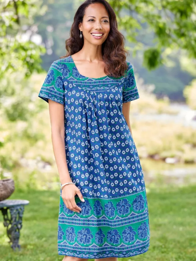 Knee-Length Cotton Muumuu