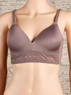 Lace-Trim Comfort Bra