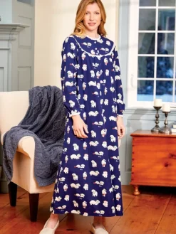 Lanz Puppy Love Flannel Nightgown