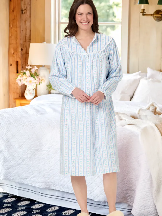 Lanz Tyrolean 44 Inch Flannel Nightgown