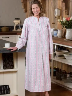 Lanz Tyrolean 50 Inch Flannel Nightgown