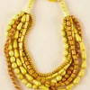 Layered Wooden Bead Adjustable Necklace