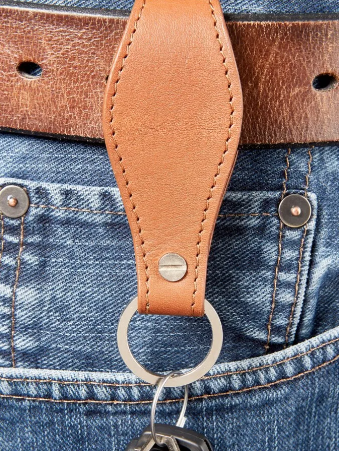 Leather Keychain Belt Clip
