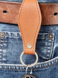Leather Keychain Belt Clip