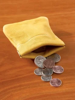 Leather Squeeze Coin Purse