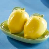 Lemon Ceramic Salt and Pepper Shaker Set With Tray