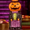 Lighted Ceramic Count Jack-o'-Lantern Halloween Figurine
