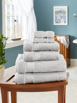 Light Gray Egyptian Cotton Open Stock Bath Collection