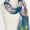 Lightweight Floral Print Fashion Scarf