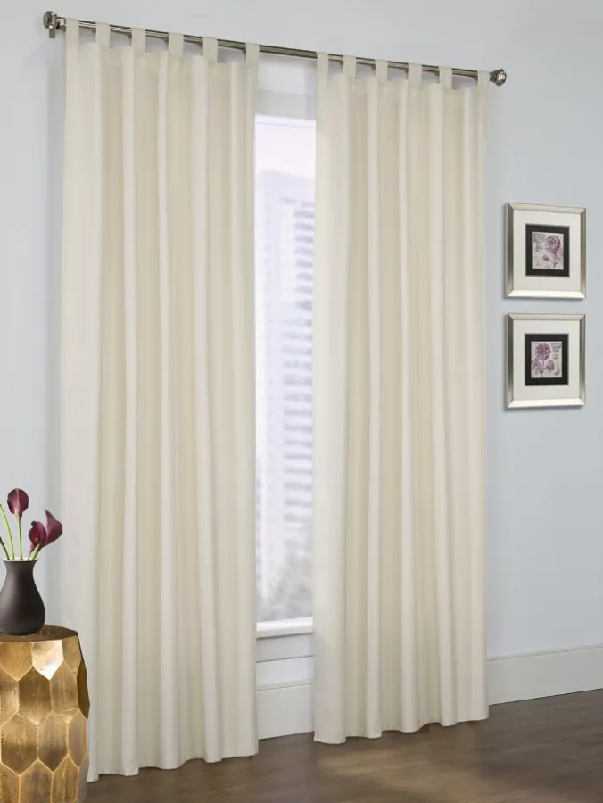 Lightweight Insulated Tab Top Curtains