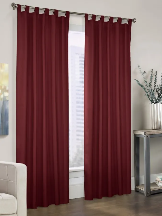 Lightweight Insulated Tab Top Curtains