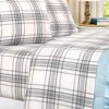 Linen and Cotton Yarn-Dyed Plaid Sheet Set