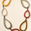 Linking Teardrop Adjustable Corded Necklace