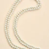 Long Faux Pearl Necklace