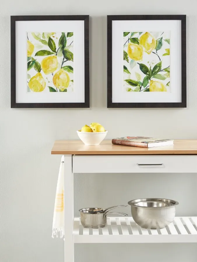 Lovely Lemons Art Print, Set of 2