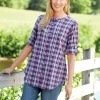 Madras Plaid All-Cotton Tunic