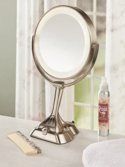 Magnifying Makeup Mirror With LED Light