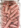 Mason Jar With Peppermint Straws