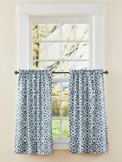 Medallion Medley Rod Pocket Curtain Tiers