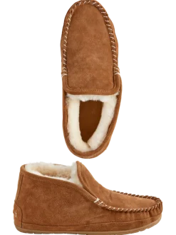 Men's Australian Shearling Boot Moc Slippers
