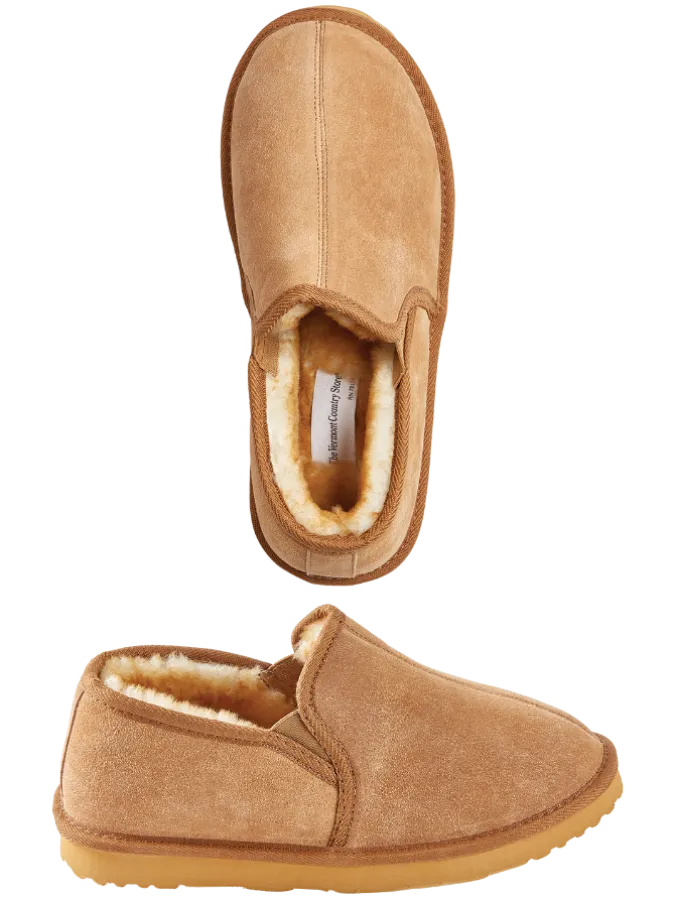 Men's Australian Shearling Double-Gore Slippers