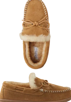 Men's Australian Shearling Moccasins With Laces