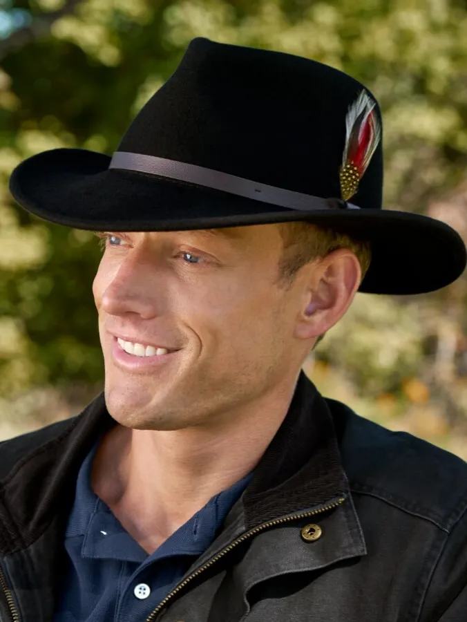 Men's Classic Wool-Felt Outback Hat