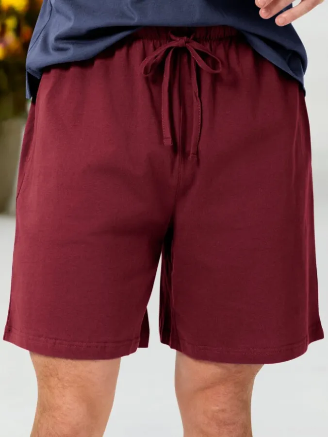 Men's Comfort Knit Cotton Bermuda Pajama Shorts