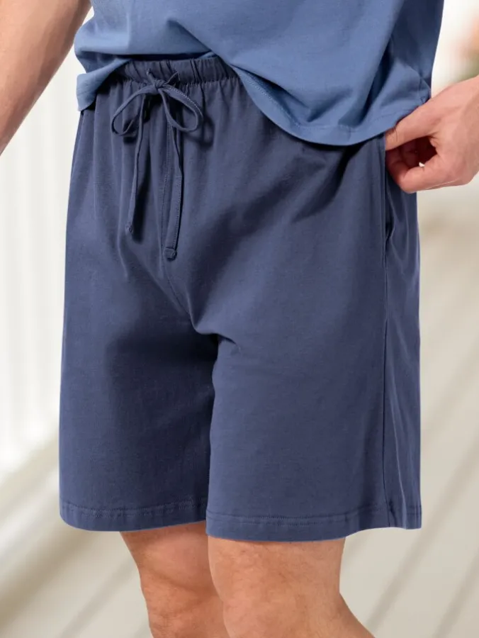 Men's Comfort Knit Cotton Bermuda Pajama Shorts