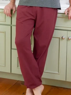 Men's Comfort Knit Elastic-Leg Cotton Pajama Pants