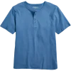 Men's Comfort Knit Henley Short-Sleeve Cotton Sleep T-Shirt
