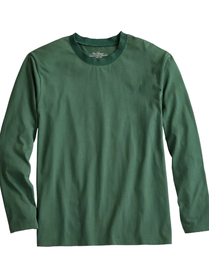 Men's Comfort Knit Long-Sleeve Sleep T-Shirt