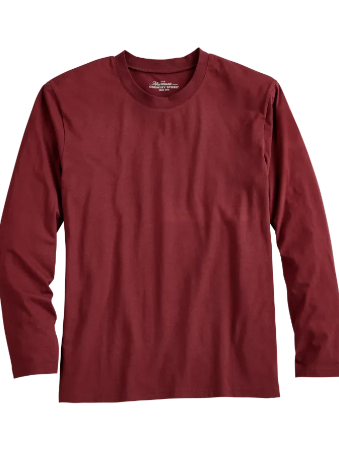 Men's Comfort Knit Long-Sleeve Sleep T-Shirt